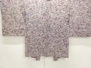 アンティーク　紋錦紗流水に花模様羽織